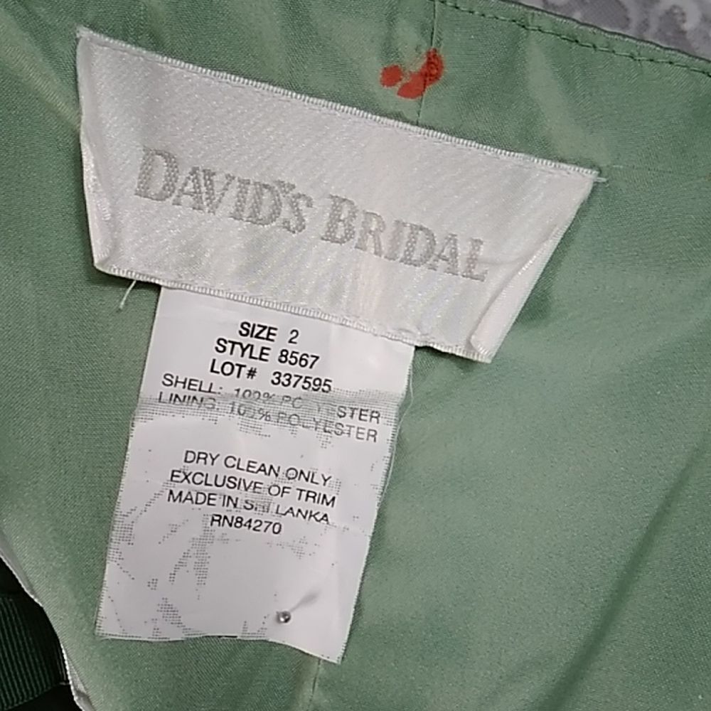 SAGE GREEN DAVID'S BRAND DRESS SIZE 2 - Picture 14 of 16